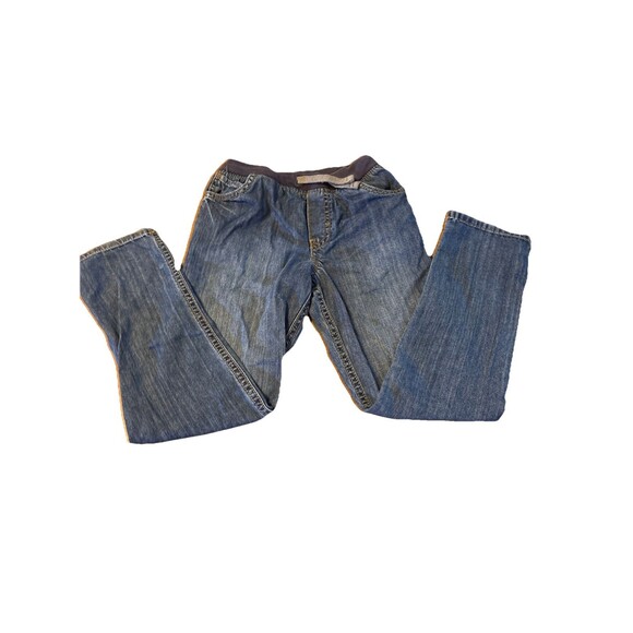 Carter's Other - Carters Kid Jeans Girls Blue Drawstring Stretch Pockets Medium Wash Size 7/7A